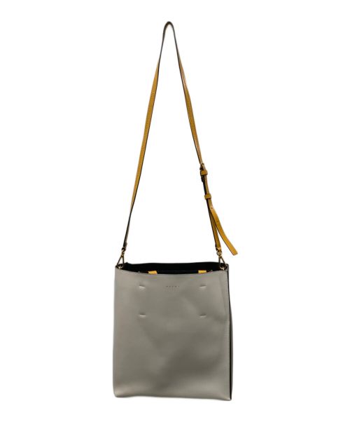 MARNI（マルニ）MARNI (マルニ) MUSEO TOTE BAG アイボリー×グレーの古着・服飾アイテム