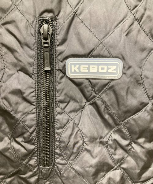 KEBOZ（ケボズ）KEBOZ (ケボズ) NANGA (ナンガ) REVERSIBLE DOWN VEST ブラック×グレー サイズ:Mの古着・服飾アイテム