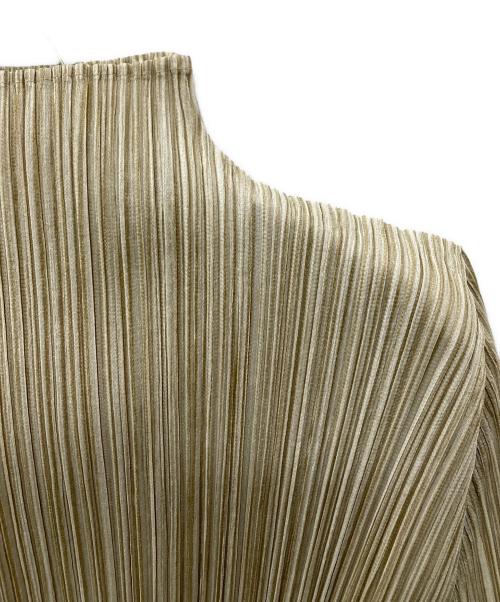 PLEATS PLEASE（プリーツプリーズ）PLEATS PLEASE (プリーツプリーズ) プリーツブラウス カットソ ベージュ サイズ:3の古着・服飾アイテム