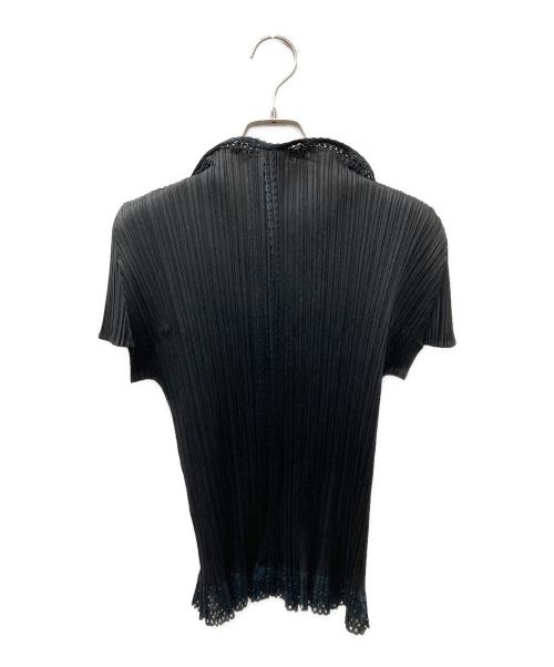 PLEATS PLEASE（プリーツプリーズ）PLEATS PLEASE (プリーツプリーズ) プリーツブラウス カットソー ブラック サイズ:3の古着・服飾アイテム