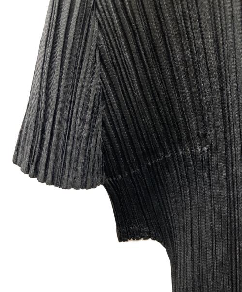 PLEATS PLEASE（プリーツプリーズ）PLEATS PLEASE (プリーツプリーズ) プリーツブラウス カットソー ブラック サイズ:3の古着・服飾アイテム
