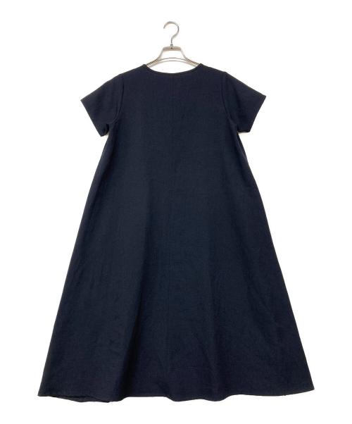 mizuiro-ind（ミズイロインド）mizuiro-ind (ミズイロインド) カットソーワンピース ネイビー サイズ:記載なしの古着・服飾アイテム