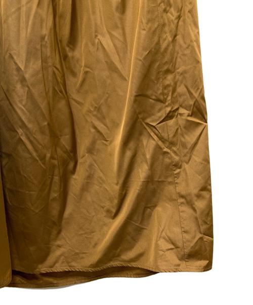 DES PRES（デ プレ）DES PRES (デ プレ) マイクシルクタフタ ウエストギャザーワンピース ブラウン サイズ:SIZE Freeの古着・服飾アイテム