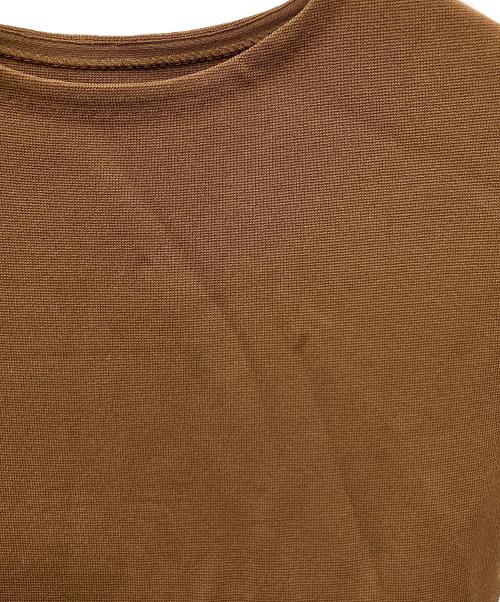 DES PRES（デ プレ）DES PRES (デ プレ) マイクシルクタフタ ウエストギャザーワンピース ブラウン サイズ:SIZE Freeの古着・服飾アイテム