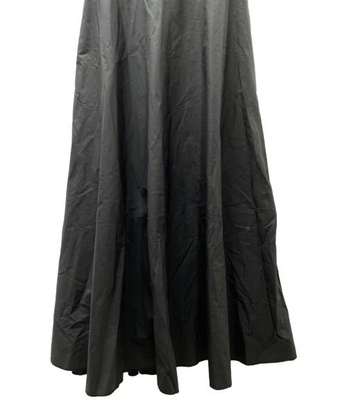 edition（エディション）edition (エディション) SUPIMA TYPEWRITER コットン ノースリーブワンピース ブラック サイズ:FREEの古着・服飾アイテム