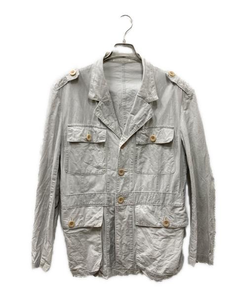 YOHJI YAMAMOTO（ヨウジヤマモト）YOHJI YAMAMOTO (ヨウジヤマモト) ミリタリージャケット ベージュ サイズ:2の古着・服飾アイテム