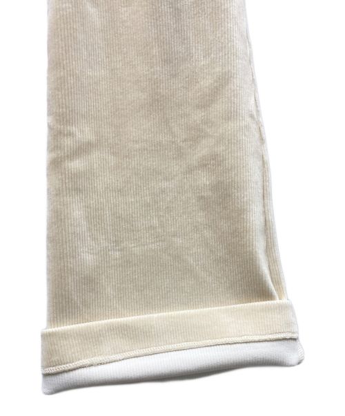 FUMIE=TANAKA（フミエタナカ）FUMIE=TANAKA (フミエタナカ) フレアパンツ ベージュ サイズ:2の古着・服飾アイテム