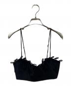 GANNIガニー）の古着「メランジスリーブレストップ」｜ブラック