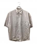 AURALEEオーラリー）の古着「WASHED FINX TWILL HALF SLEEVED BIG SHIRTS」｜ピンク