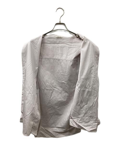 AURALEE（オーラリー）AURALEE (オーラリー) WASHED FINX TWILL HALF SLEEVED BIG SHIRTS ピンク サイズ:4の古着・服飾アイテム