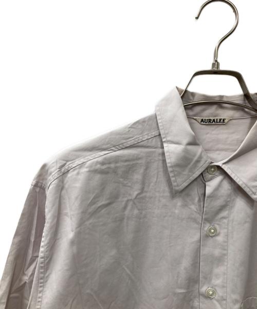 AURALEE（オーラリー）AURALEE (オーラリー) WASHED FINX TWILL HALF SLEEVED BIG SHIRTS ピンク サイズ:4の古着・服飾アイテム