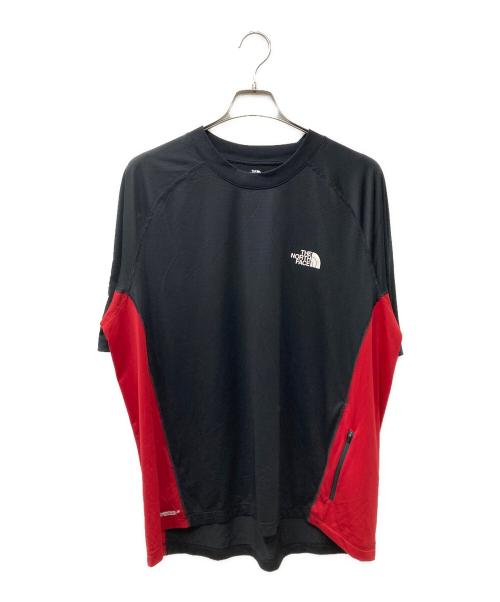 THE NORTH FACE（ザ ノース フェイス）THE NORTH FACE (ザ ノース フェイス) UNDERCOVER (アンダーカバー) トレイルランショートスリーブティー ブラック×レッド サイズ:Freeの古着・服飾アイテム