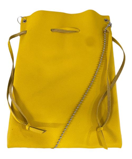 ED ROBERT JUDSON（エド ロバート ジャドソン）ED ROBERT JUDSON (エドロバートジャドソン) CHAIN POUCH & FRAME PURSE イエローの古着・服飾アイテム