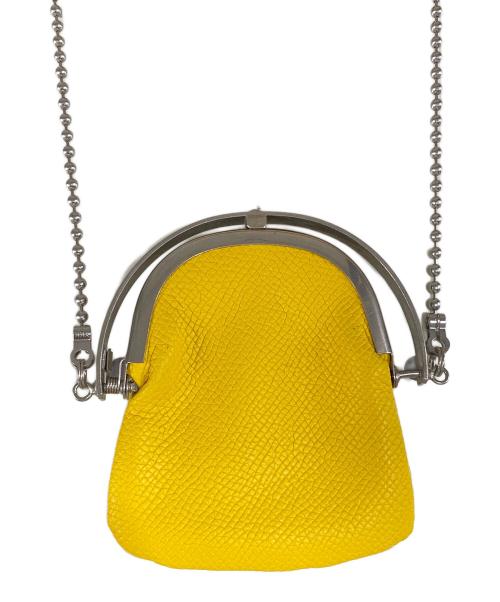 ED ROBERT JUDSON（エド ロバート ジャドソン）ED ROBERT JUDSON (エドロバートジャドソン) CHAIN POUCH & FRAME PURSE イエローの古着・服飾アイテム