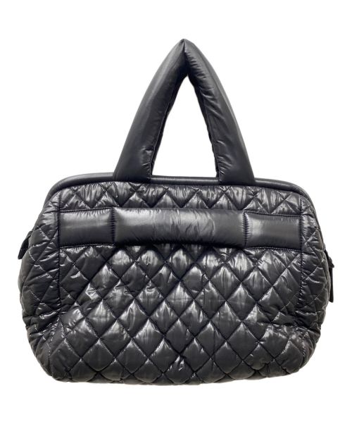 CHANEL（シャネル）CHANEL (シャネル) コココクーン キルティングトートバッグ ハンドバッグ ブラック×ボルドー サイズ:FREEの古着・服飾アイテム