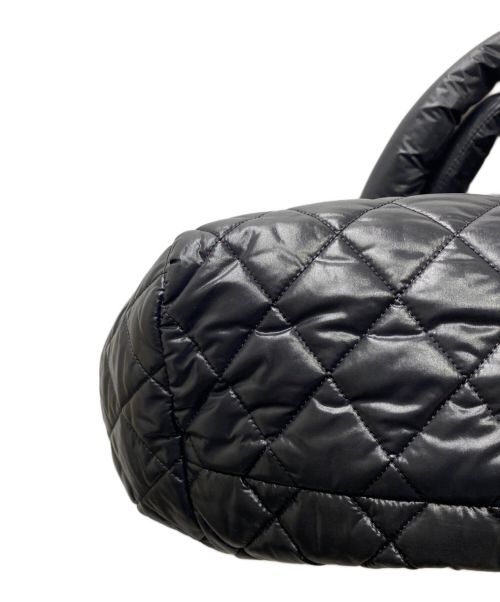 CHANEL（シャネル）CHANEL (シャネル) コココクーン キルティングトートバッグ ハンドバッグ ブラック×ボルドー サイズ:FREEの古着・服飾アイテム