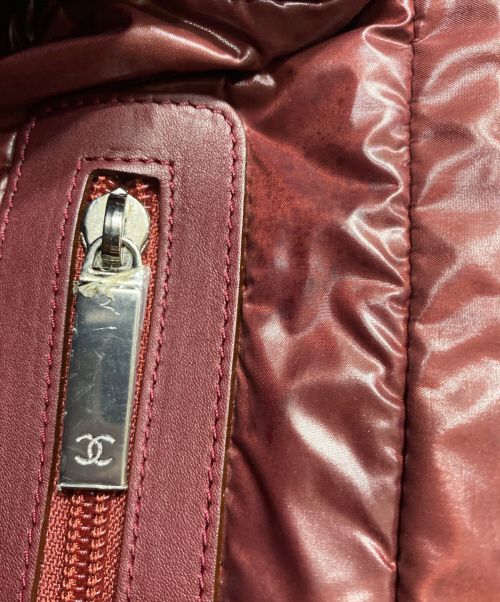 CHANEL（シャネル）CHANEL (シャネル) コココクーン キルティングトートバッグ ハンドバッグ ブラック×ボルドー サイズ:FREEの古着・服飾アイテム