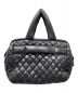 CHANEL (シャネル) コココクーン キルティングトートバッグ ハンドバッグ ブラック×ボルドー サイズ:FREE：90000円