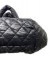 中古・古着 CHANEL (シャネル) コココクーン キルティングトートバッグ ハンドバッグ ブラック×ボルドー サイズ:FREE：90000円