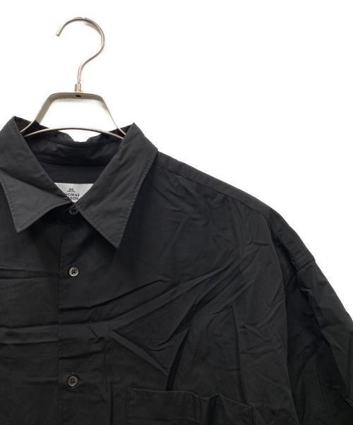 Graphpaper（グラフペーパー）Graphpaper (グラフペーパー) THOMAS MASON (トーマスメイソン) THOMASMASON for GP S/S Oversized RegularCollar SH ブラック サイズ:SIZE Freeの古着・服飾アイテム