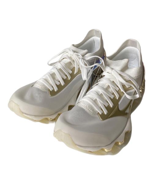 MIZUNO（ミズノ）MIZUNO (ミズノ) 空山基 (ソラヤマ ハジメ) WAVE PROPHECY SORAYAMAローカットスニーカー ホワイト×ゴールド サイズ:23.5の古着・服飾アイテム