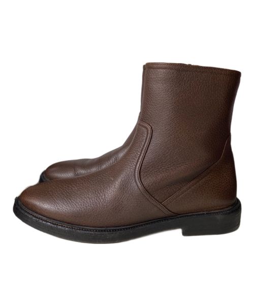 BURBERRY（バーバリー）BURBERRY (バーバリー) サイドジップブーツ ブラウン サイズ:41の古着・服飾アイテム