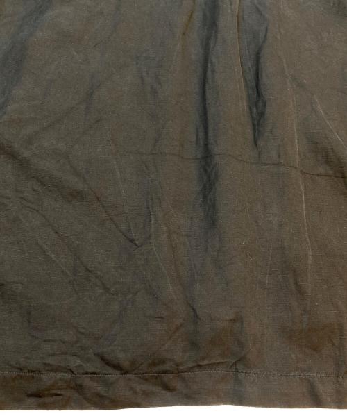 POLO RALPH LAUREN（ポロ・ラルフローレン）POLO RALPH LAUREN (ポロ・ラルフローレン) 90S CALDWELL 裾ポニー シルクリネンオープンカラーシャツ ブラック サイズ:Lの古着・服飾アイテム