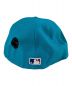 中古・古着 New Era (ニューエラ) OFFWHITE (オフホワイト) MLB MIAMI MARLINS CAP キャップ ブラック×ブルー サイズ:7 3/8：18000円