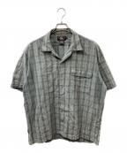RRLダブルアールエル）の古着「チェックオープンカラーシャツ」｜グレー