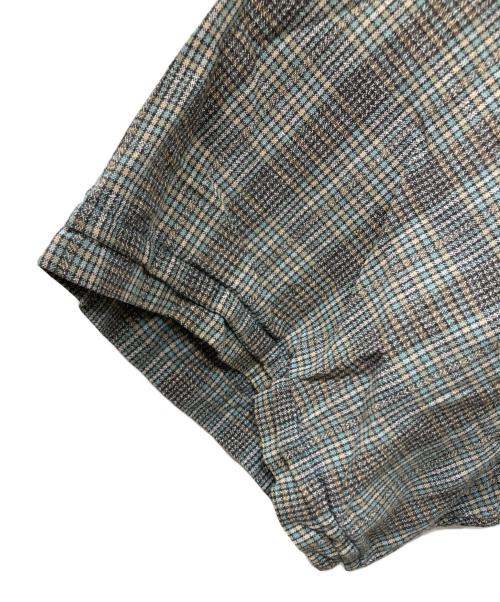 RRL（ダブルアールエル）RRL (ダブルアールエル) チェックオープンカラーシャツ グレー サイズ:Lの古着・服飾アイテム