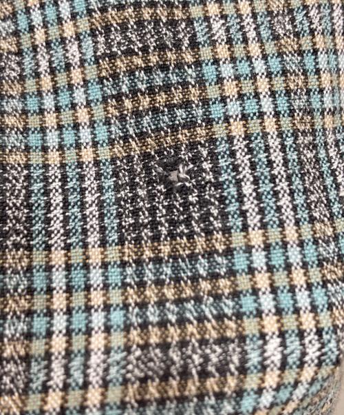 RRL（ダブルアールエル）RRL (ダブルアールエル) チェックオープンカラーシャツ グレー サイズ:Lの古着・服飾アイテム