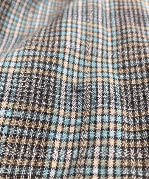 RRL（ダブルアールエル）RRL (ダブルアールエル) チェックオープンカラーシャツ グレー サイズ:Lの古着・服飾アイテム