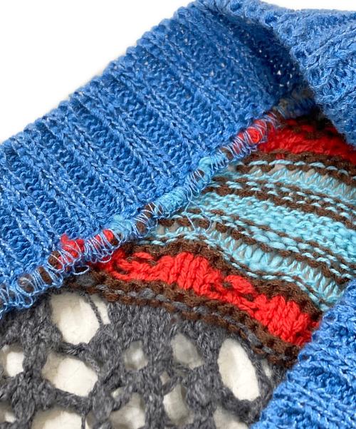 MAISON SPECIAL（メゾンスペシャル）MAISON SPECIAL (メゾンスペシャル) Multicolor Knit Vest ニットベスト ブルー サイズ:Freeの古着・服飾アイテム