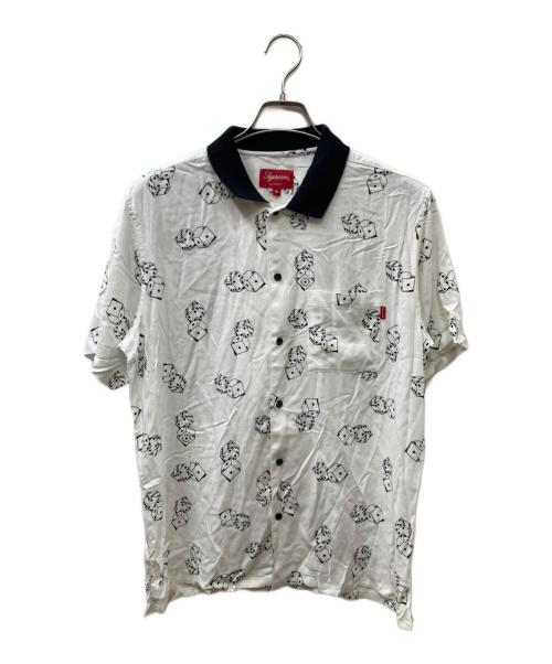 SUPREME（シュプリーム）SUPREME (シュプリーム) 19SS Dice Rayon S/S Shirts ホワイト×ブラック サイズ:Mの古着・服飾アイテム