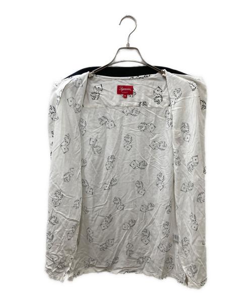 SUPREME（シュプリーム）SUPREME (シュプリーム) 19SS Dice Rayon S/S Shirts ホワイト×ブラック サイズ:Mの古着・服飾アイテム