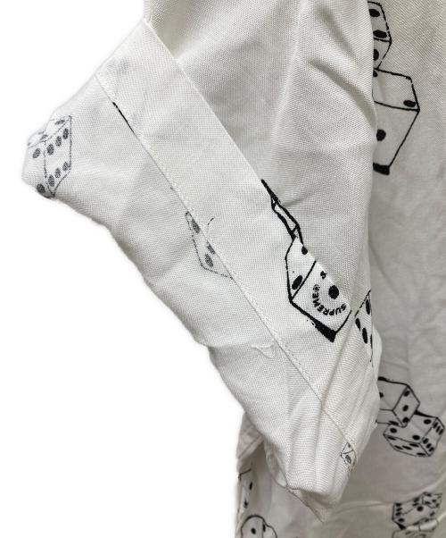 SUPREME（シュプリーム）SUPREME (シュプリーム) 19SS Dice Rayon S/S Shirts ホワイト×ブラック サイズ:Mの古着・服飾アイテム
