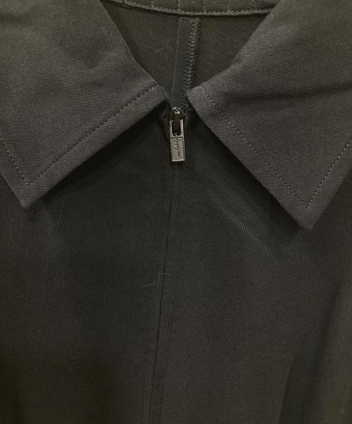 YOHJI YAMAMOTO（ヨウジヤマモト）YOHJI YAMAMOTO (ヨウジヤマモト) フロントジップ ロング ワンピース ドレス ブラック サイズ:2の古着・服飾アイテム