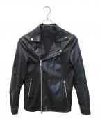 STUDIOUSステュディオス）の古着「レザージャケット」｜ブラック