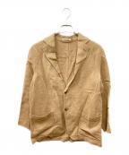 AURALEEオーラリー）の古着「LINEN SILK SUMMER TWEED JACKET  テーラードジャケット」｜ベージュ