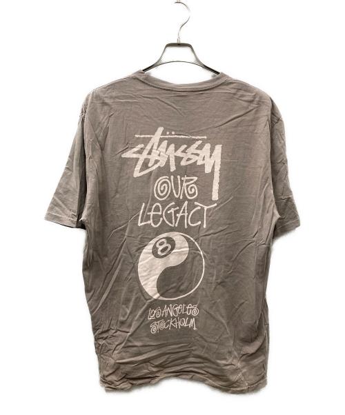 stussy（ステューシー）stussy (ステューシー) OUR LEGACY (アワーレガシー) Work Shop 8 Ball Yin Yang Pigment Dyed Tee ベージュ サイズ:Lの古着・服飾アイテム