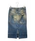 GIVENCHY (ジバンシィ) Distressed-Effect A-Line Midi Skirt デニムスカート インディゴ サイズ:36：14000円