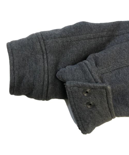 DIESEL（ディーゼル）DIESEL (ディーゼル) コーデュロイ切替フーデッドジャケット グレー サイズ:Lの古着・服飾アイテム