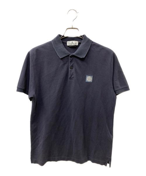 STONE ISLAND（ストーンアイランド）STONE ISLAND (ストーンアイランド) ポロシャツ ネイビー サイズ:Ｌの古着・服飾アイテム