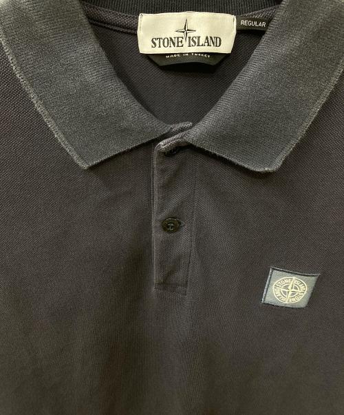 STONE ISLAND（ストーンアイランド）STONE ISLAND (ストーンアイランド) ポロシャツ ネイビー サイズ:Ｌの古着・服飾アイテム