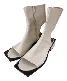 Ameri（アメリ）の古着「MEDI SCOOP OUT SHORT BOOTS」｜アイボリー