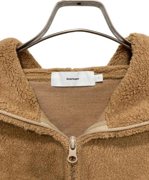 Graphpaper（グラフペーパー）Graphpaper (グラフペーパー) ウールボアジップパーカー ベージュ サイズ:1の古着・服飾アイテム
