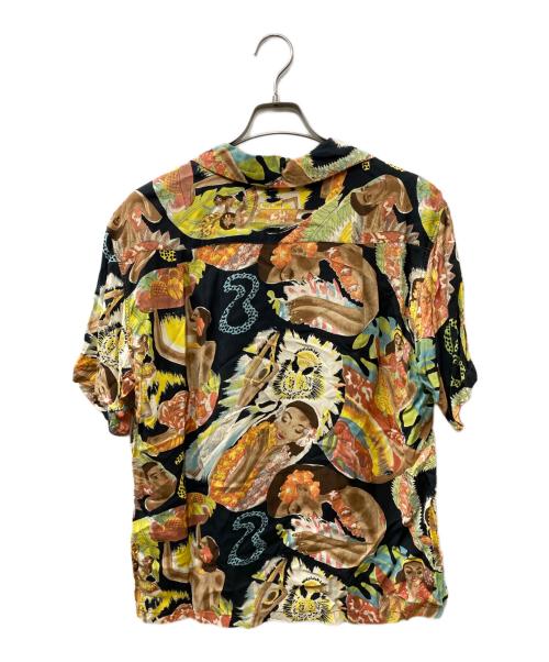 Sun Surf（サンサーフ）Sun Surf (サンサーフ) Special Edition “MACINTOSH MENU” WAIKIKI SPORTS アロハシャツ ブラック サイズ:Ｍの古着・服飾アイテム