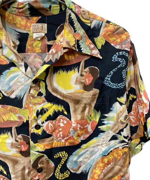 Sun Surf（サンサーフ）Sun Surf (サンサーフ) Special Edition “MACINTOSH MENU” WAIKIKI SPORTS アロハシャツ ブラック サイズ:Ｍの古着・服飾アイテム