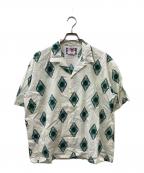 son of the cheese（サノバチーズ））の古着「SOTC Emblem Aloha Shirt オープンカラーシャツ」｜グリーン