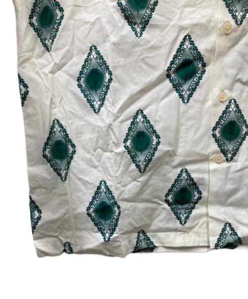 son of the cheese（（サノバチーズ））son of the cheese (（サノバチーズ）) SOTC Emblem Aloha Shirt オープンカラーシャツ グリーン サイズ:XLの古着・服飾アイテム